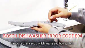 máy rửa bát bosch báo lỗi e04