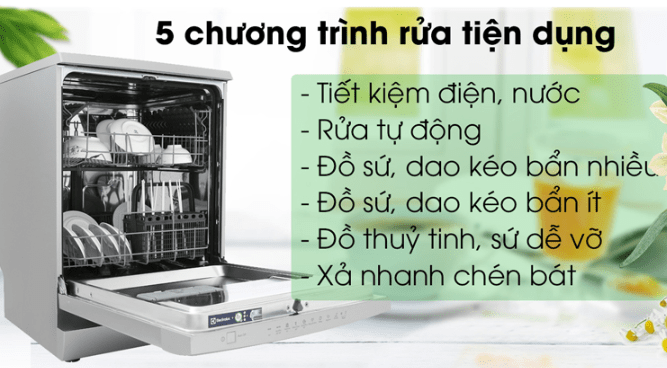 máy rửa chén electrolux esf5512lox